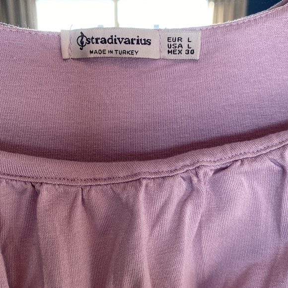 3 For $25! Stradivarius Lavender Bustier Style Tank Top - Picture 3 of 4